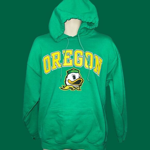 Oregon Ducks Fanatics Branded Team Campus Pullover Hoodie - Green - Picture 3 of 4